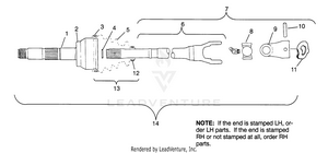Cv Joint - Btb Parts Scrambler W967840 (4935823582b04a) Schematic