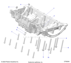 Engine, Oil Pan, Mounting And Related - Z25r4d2kak/bk/aj/bj/am/bm (c750204) Schematic