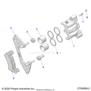 Brakes, Front Caliper - G21g4e99nw (c700859-2) Schematic