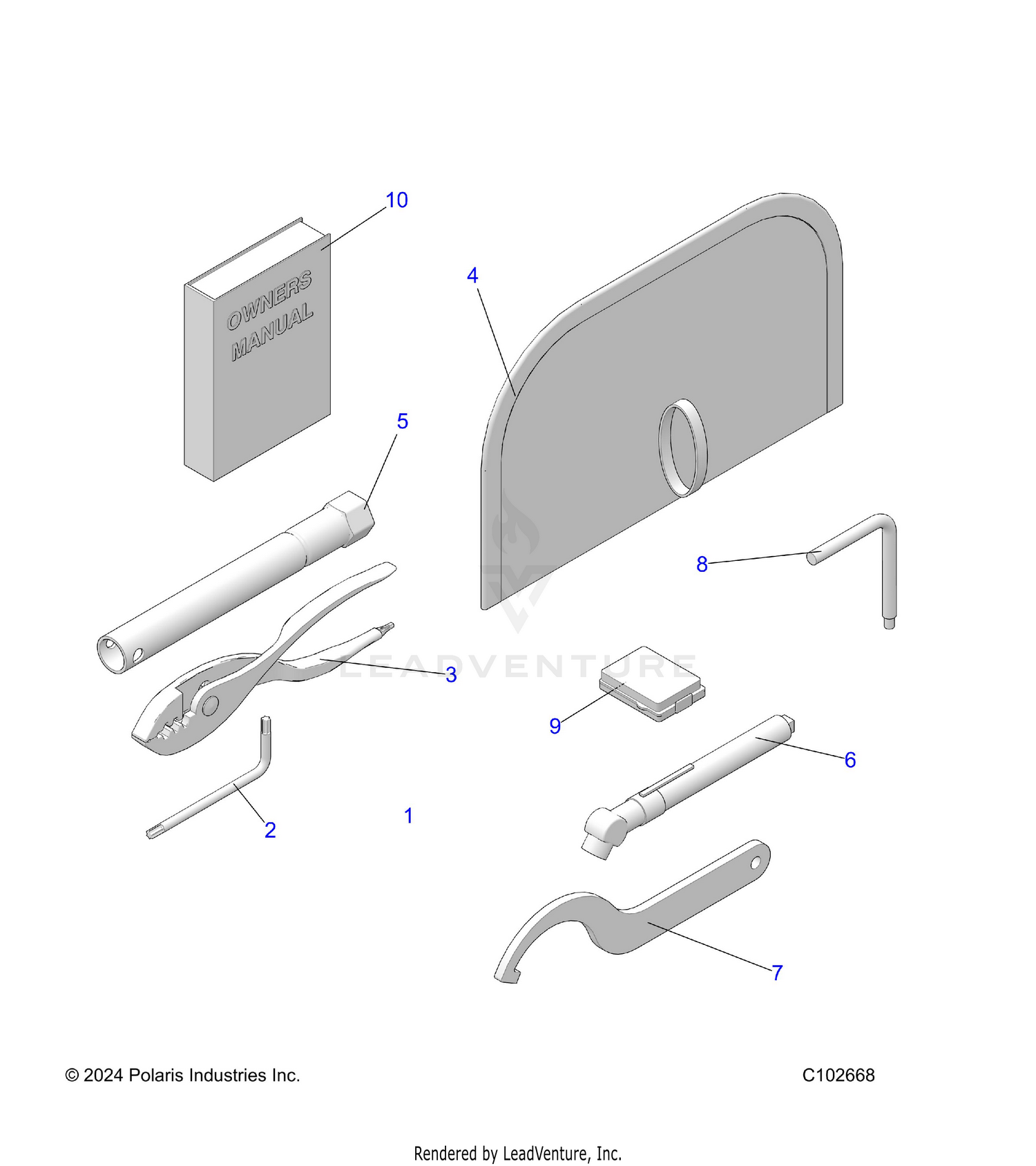 REFERENCE, TOOL KIT AND OWNERS MANUAL - A26SJE57CK/EK (C102668)
