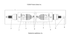 Drive Train, Drive Shaft, Front - A10zx85ak/al/as/at/ax (49atvshaftdrive1332383) Schematic