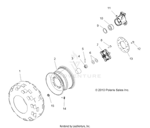 Wheels, Rear Tire And Brake Disc - A19sea50b1/b7/see50b7/b3/seg50b4 [49atvwheelrear11sp500] Schematic