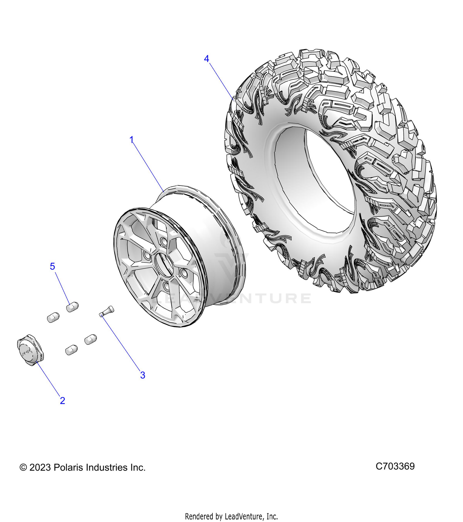 WHEELS, FRONT - Z26NEE99C4 (C0703962-1)