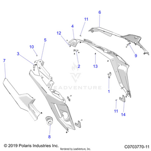 Body, Rear Fenders - Z21rau92an/bn (c0703770-11) Schematic