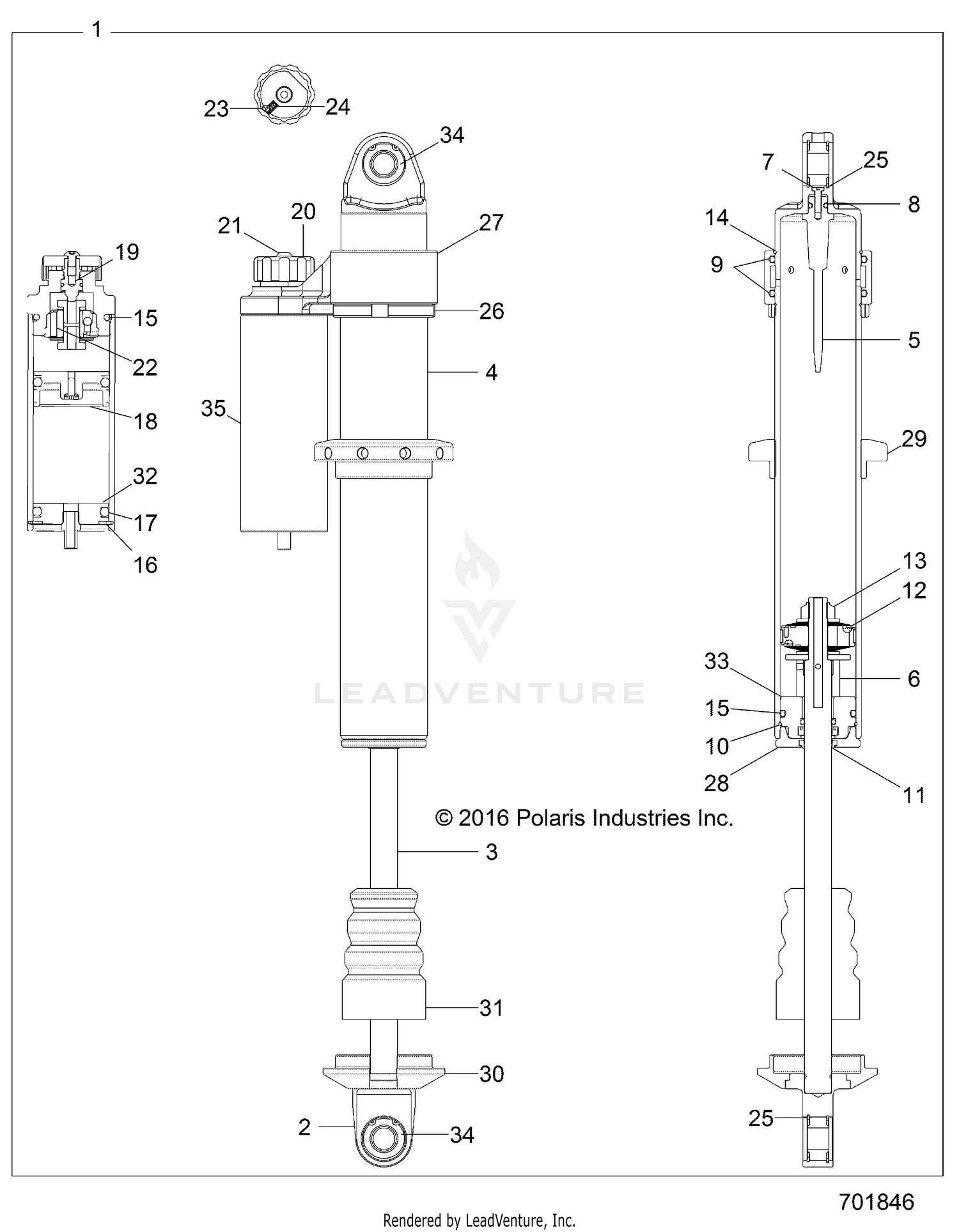 SUSPENSION, REAR SHOCK INTERNALS - Z26ASE99P5 (701846)