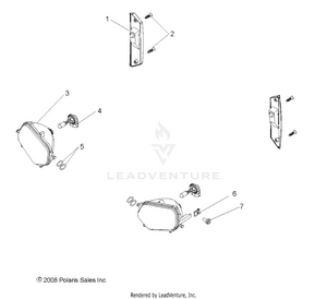 Electrical, Headlights, Taillights And Bulbs - R12rh45ag/ah/ar (49rgrtaillamps097004x4) Schematic