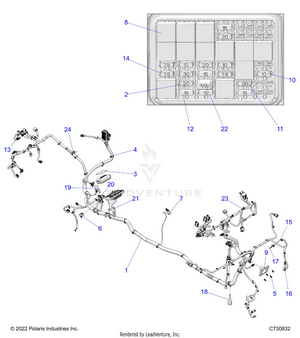 Electrical, Wire Harness - R24rsu99aj/ak/az/a9/bj/bk/bz/b9 (c730832) Schematic