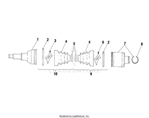 Rear Drive Shaft - A10ch46ca (4964376437b001) Schematic