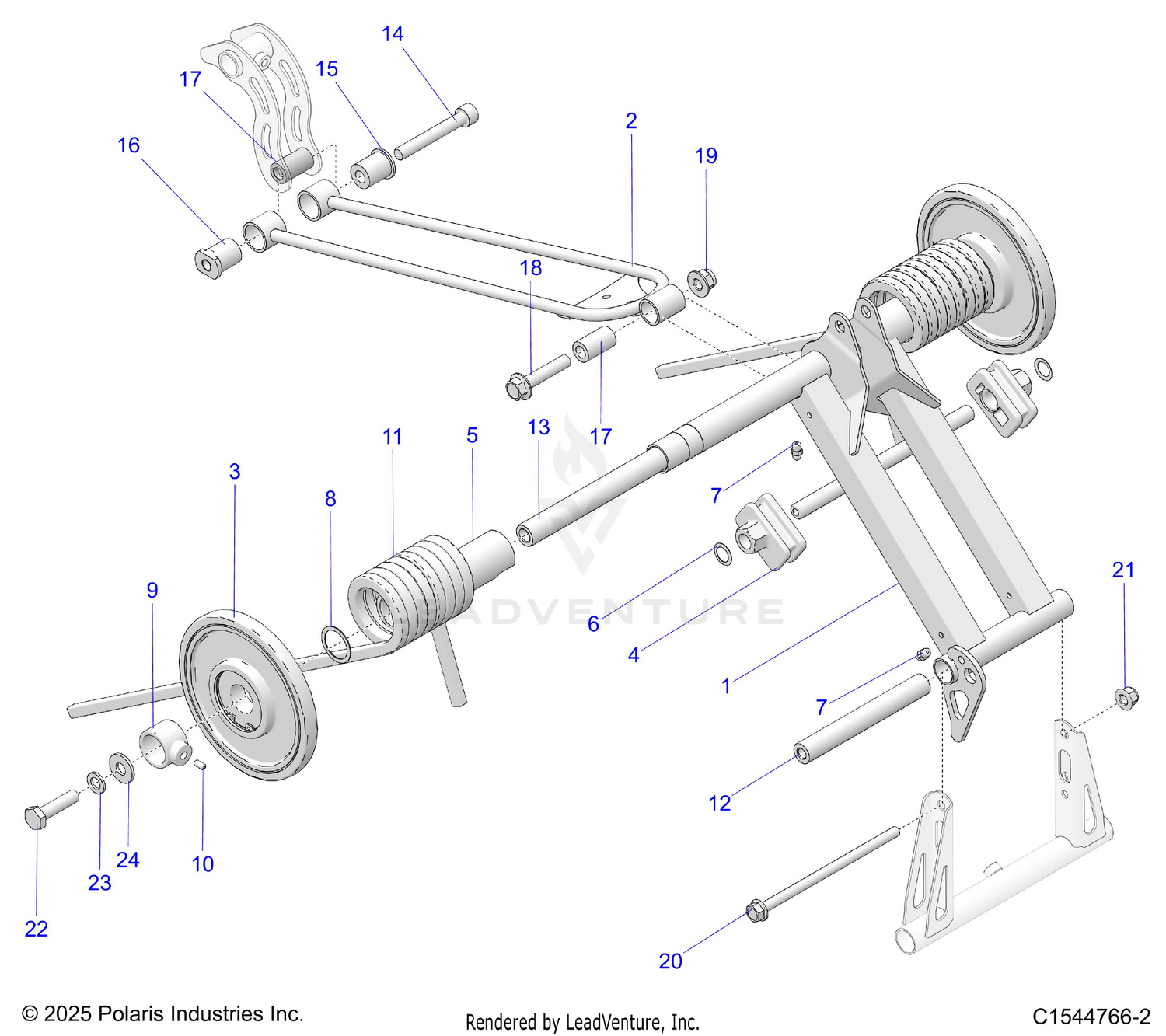 SUSPENSION, TORQUE ARM, REAR - S26TLF9FSL (C1544766-2)