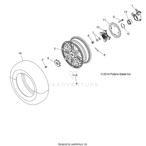Wheels, Front And Hub - A15sxe85as/am (49atvwheelfrt15850sp) Schematic