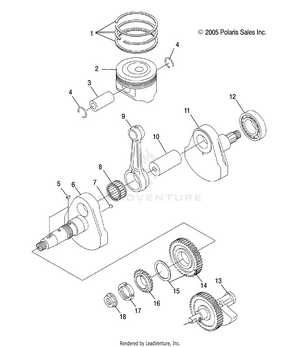 Engine, Crankshaft And Piston - A07lb27aa/ac/lh27aa/ab/ac/ad/al (4999202079920207d03) Schematic