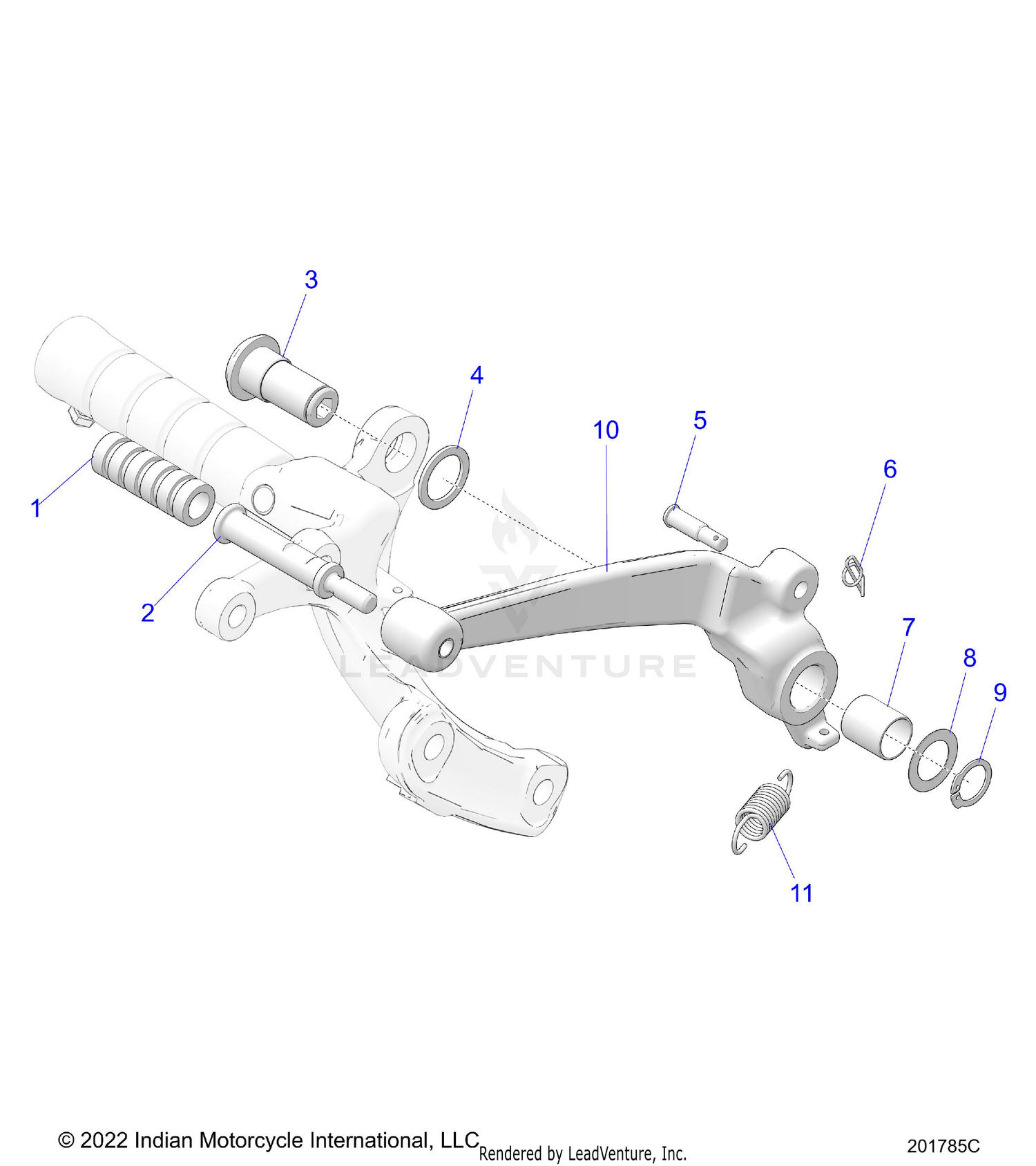 BRAKES, BRAKE PEDAL - N26DLBAG ALL OPTIONS (201785C)