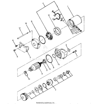 Starting Motor Assembly (4916341634036a) Schematic