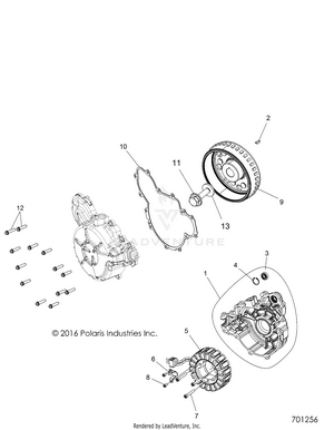 Engine, Stator And Cover - R17rt_87 All Options (701256) Schematic