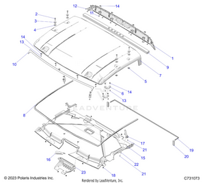 Body, Roof - R25xaw1rb9/bd/bm (c731073) Schematic