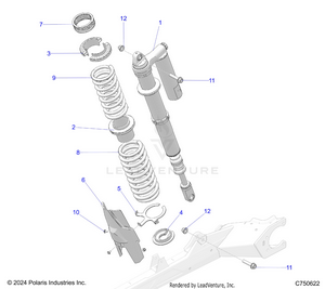 Suspension, Front Shock Mounting - Z25x4e92a4/b4 (c750622) Schematic