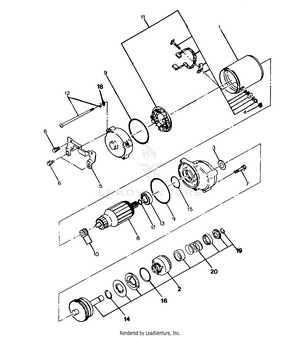 Starting Motor Assembly  250 2x4 - Update (4919781978037a) Schematic