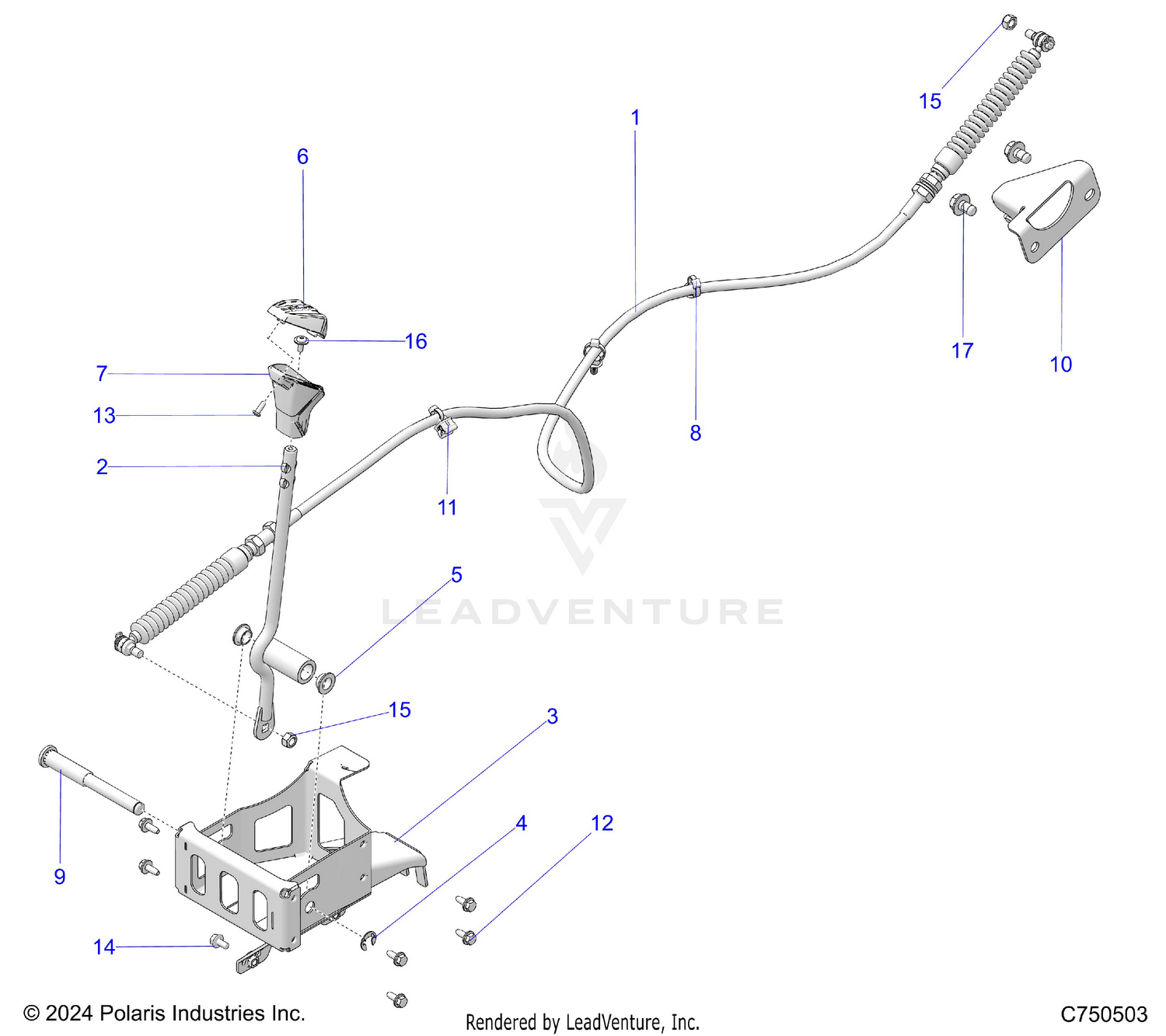 DRIVE TRAIN, GEAR SELECTOR - Z26XPD92AN/BN/AH/BH (C750503)