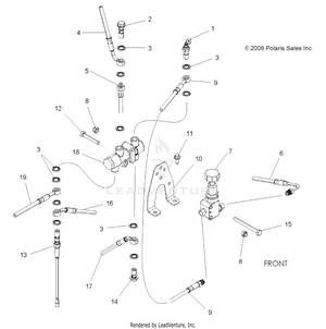 Brakes, Valve System - A12zn8efk/efo (49atvbrakevalve09spxp850i) Schematic