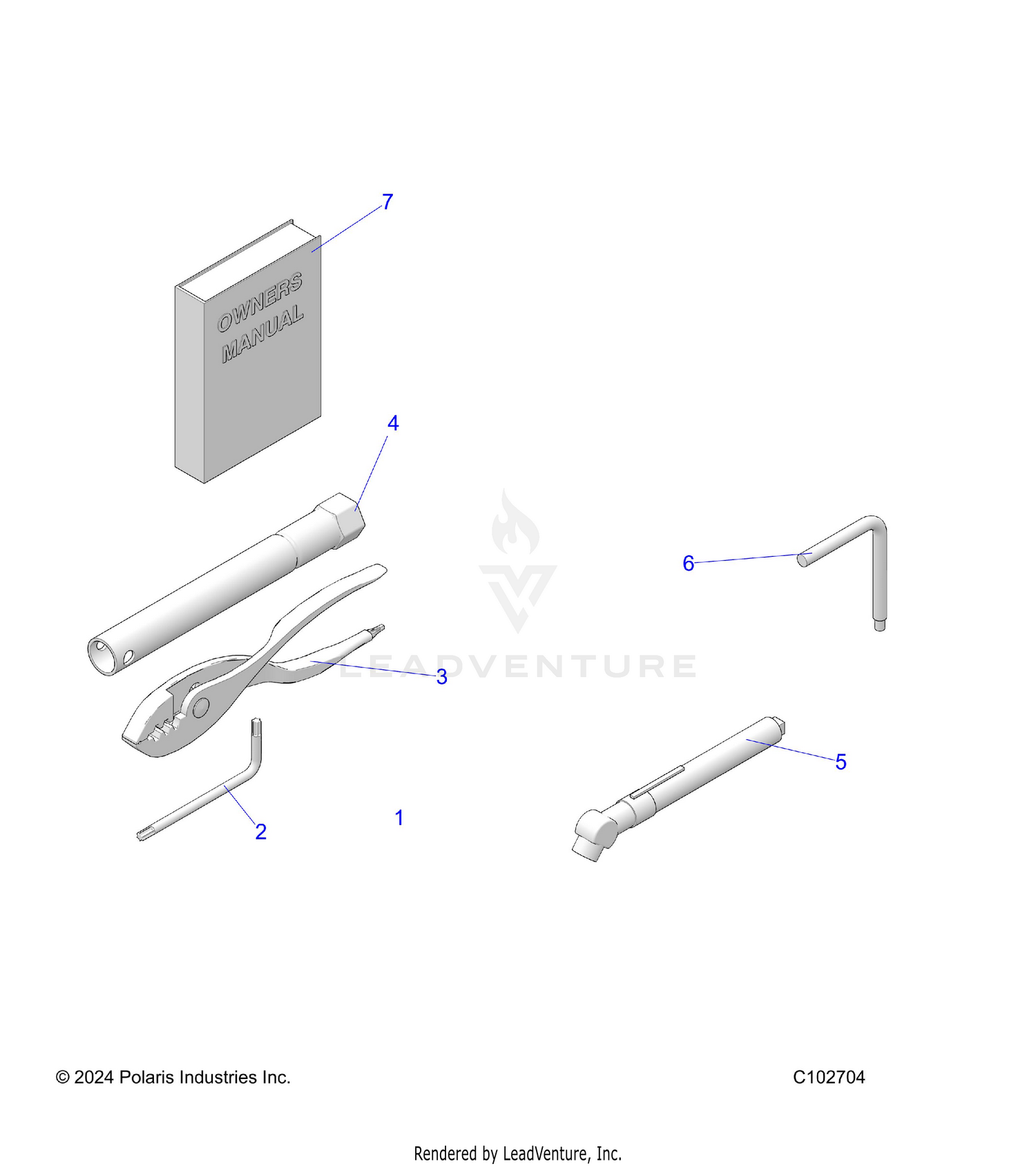 REFERENCE, TOOL KIT AND OWNERS MANUAL - A26SHE57CN (C102704)
