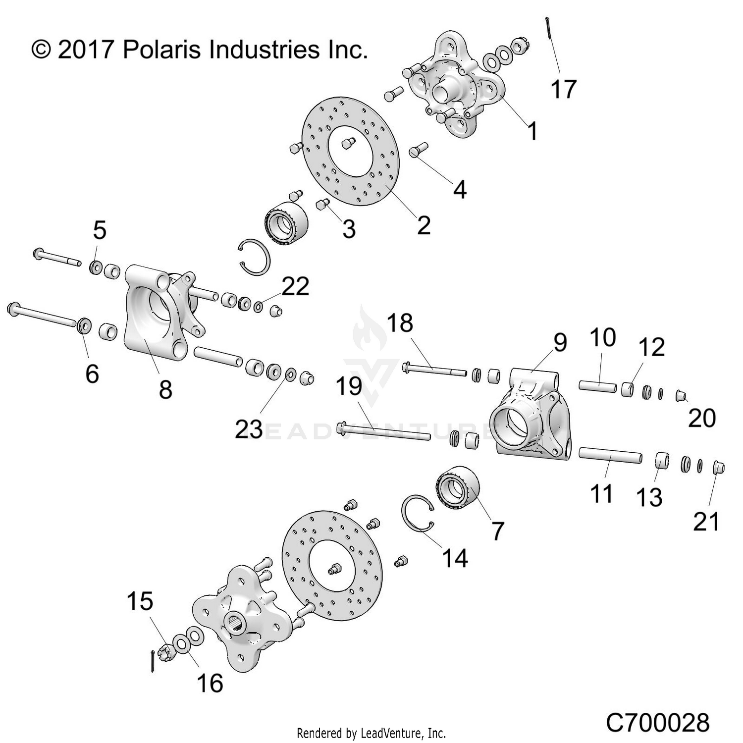 SUSPENSION, REAR CARRIER - R26RRED4DB (C700028)