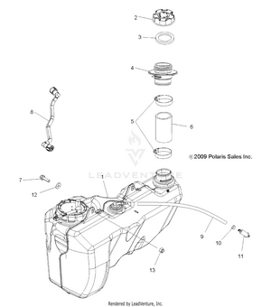 Body, Fuel Tank - A10zx85ak/al/as/at/ax (49atvfuel10spxp550) Schematic