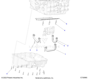 Engine, Oil Tubes - R25xaw1rb9/bd/bm (c730965) Schematic