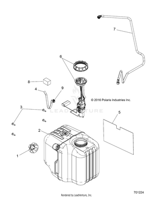 Body, Fuel Tank Asm. - R18rne57nv (701224) Schematic