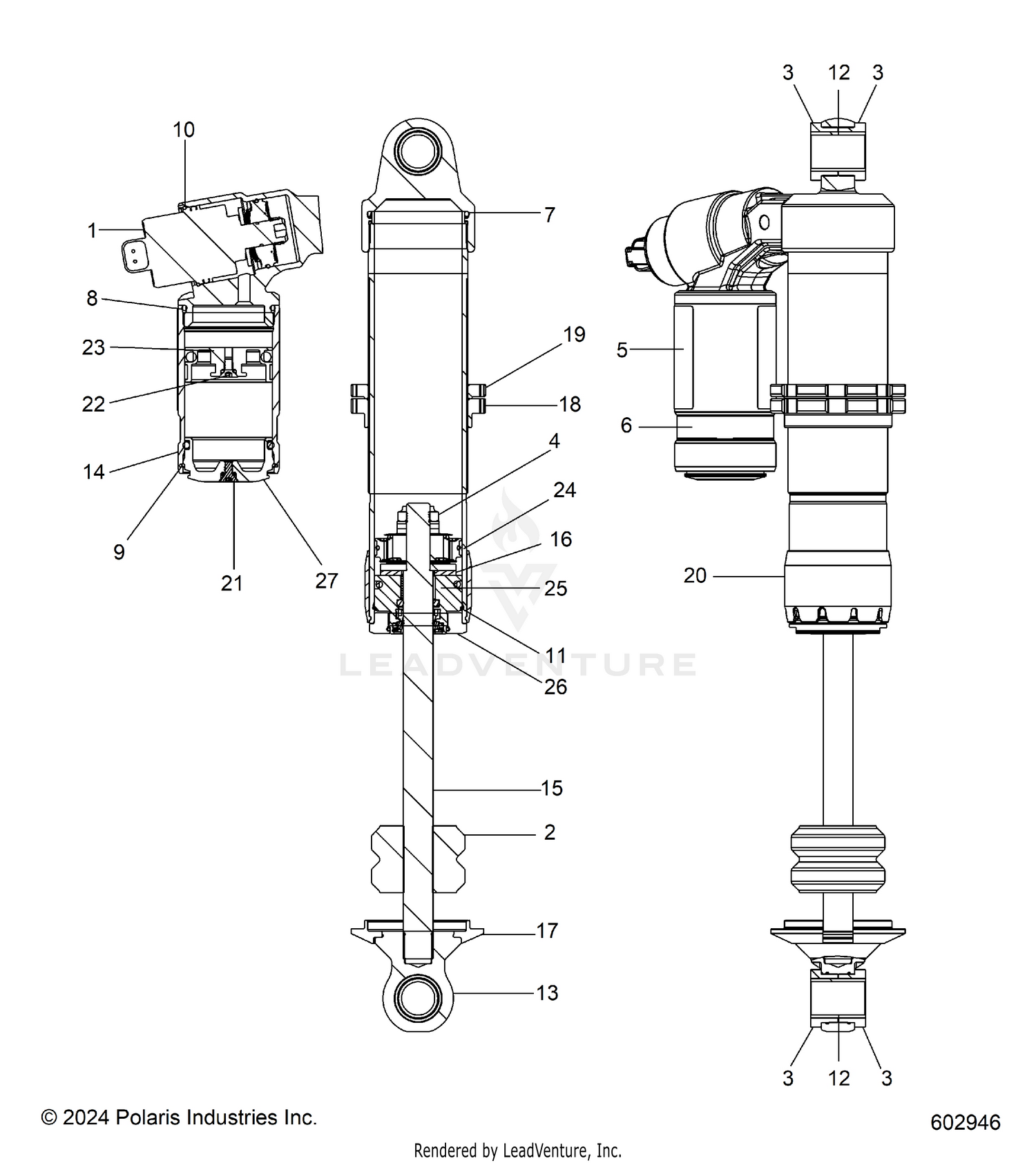 SUSPENSION, SHOCKS, IFS, INTERNALS - S26TDZ8MS (602946)