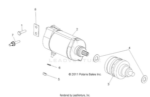 Engine, Starting Motor - R12wh76ag/ar/eah/eav/eaw (49rgrstartingmtr12crew) Schematic