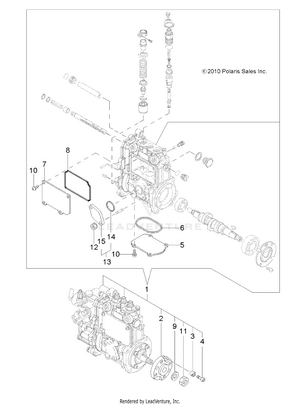 Engine, Fuel Injection Pump - R141d9jda/2d9jda (49rgrfuelinject11dcrew) Schematic