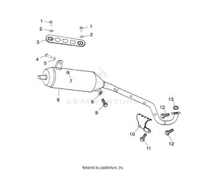 Exhaust Pipe - A03ka09ca/cb (4983138313a09) Schematic