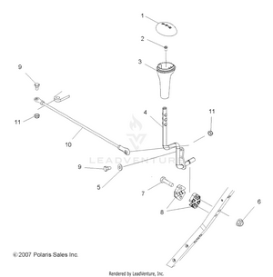 Drive Train, Gear Selector - A09ca32aa (49atvgearselect08boss) Schematic