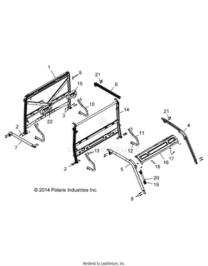Chassis, Cab Frame - R16rva57a1/b1/e57a9/b9 (49rgrframe15crew) Schematic