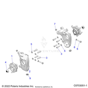 Suspension, Front Carrier And Hub - Z22gae92aj/bj/gak92ap/bp/gav92ap/bp (c0703051-1) Schematic