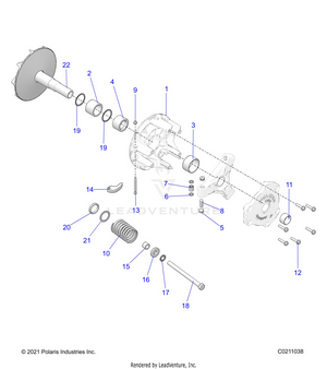 Drive Train, Primary Clutch - A22sxn85a4 (c0211038) Schematic
