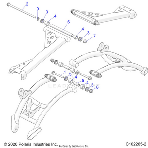 Suspension, Rear Control Arm, Mounting - A21sxn85a4 (c102265-2) Schematic