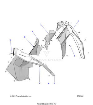 Body, Front Fender - Z22gae92aj/bj/gak92ap/bp/gav92ap/bp (c702964) Schematic