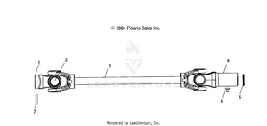 Front Prop Shaft - A05cd32aa/ab/ac (4995189518b08) Schematic