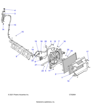 Engine, Cooling, Radiator - Z22gae92aj/bj/gak92ap/bp/gav92ap/bp (c702954) Schematic