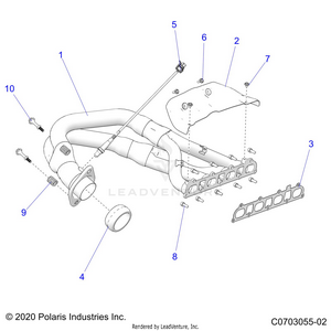 Engine, Exhaust System, Headpipe And Related - Z24rmd2kah/al/bh/bl (c0703055-02) Schematic