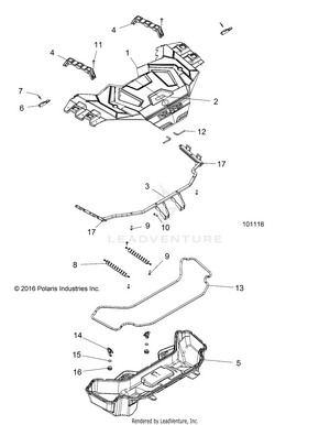 Body, Front Rack - A17sxa85a1/a7/sxe85ab/am/as/a9 (101116) Schematic