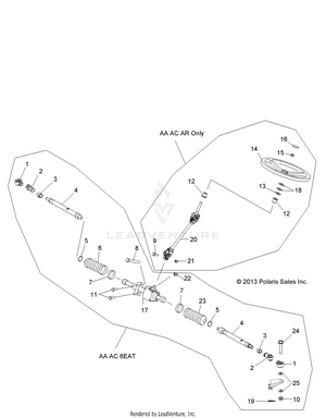 Steering, Steering Asm. - R14wh57aa/ac/ar/6eat (49rgrsteering14570crew) Schematic