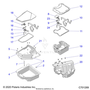 Body, Front Storage - Z21rau92an/bn (c701289) Schematic
