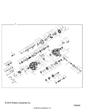 Drive Train, Main Gearcase - R18rne57nv (700245) Schematic