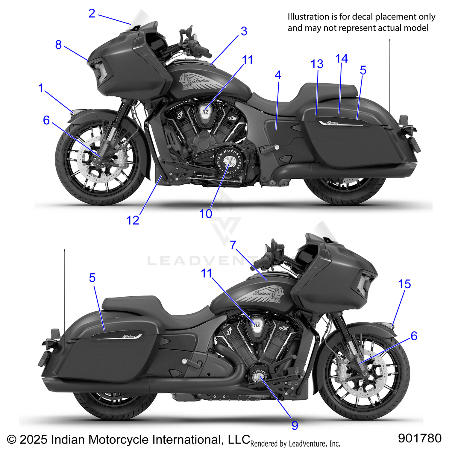 BODY, DECALS/EMBLEMS - N26LCVSS/LCXSS ALL OPTIONS (901780)
