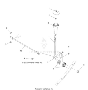 Drive Train, Gear Selector - A12ea32aa (49atvgearselect10boss) Schematic