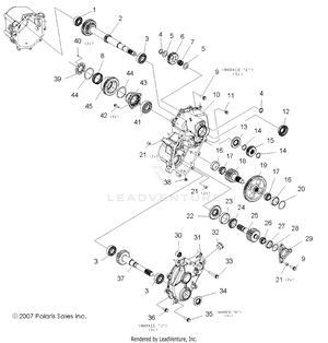 Gearcase, Main, Internal Components 1 - R08vh76ad/ag (49rgrtransintl08vista) Schematic
