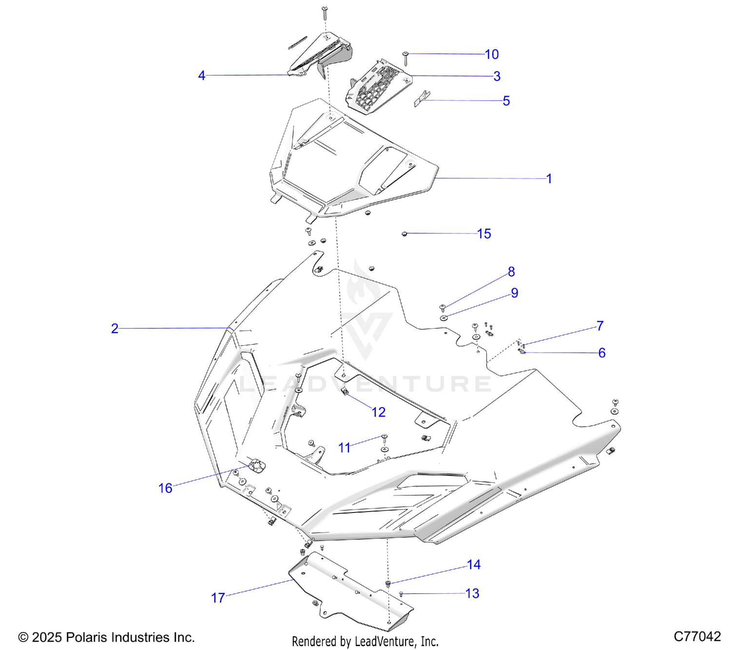 BODY, HOOD - Z26RRE2KAL (C77042)