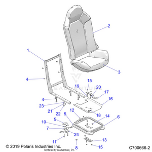 Body, Seat Asm. And Slider - Z22s1e99al/bl (c700666-2) Schematic